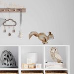Muursticker Boswandeling | Eekhoorn (5 afmetingen) - Afbeelding 2