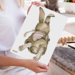 Muursticker Boswandeling | Konijn (5 afmetingen) - Afbeelding 3