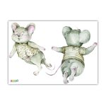 Muursticker Boswandeling | Muisjes (5 afmetingen) - Afbeelding 3