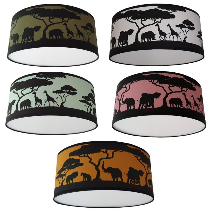 plafondlampen-safari Plafondlamp Safari | kies je kleur - Afbeelding 1