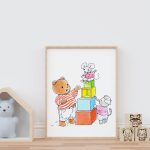 Poster Bobbi Beer Blokken - Afbeelding 2