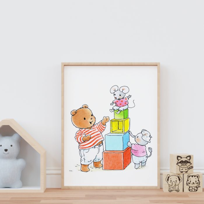 Poster Bobbi Beer Blokken - Afbeelding 2