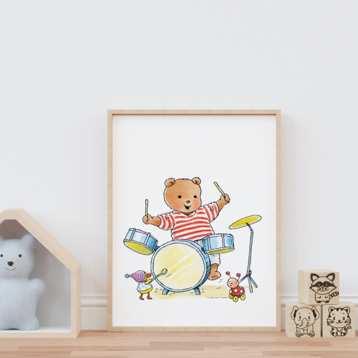 Poster Bobbi Beer Drumstel - Afbeelding 2