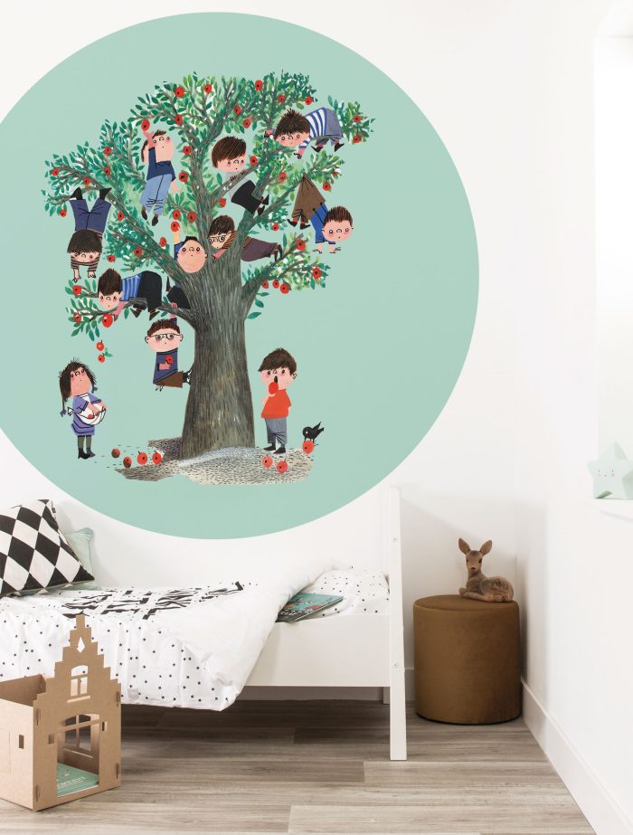 CK-016-int Behangcirkel Apple Tree - Afbeelding 2