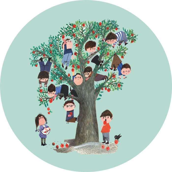 CK-016-packshot Behangcirkel Apple Tree - Afbeelding 1