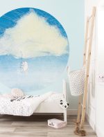 Behangcirkel Climbing the Clouds - Afbeelding 2