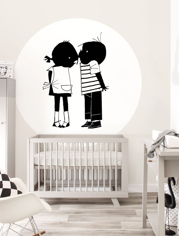 CK-085-int Behangcirkel Jip & Janneke | Kiss - Afbeelding 2