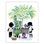 Behangpaneel Jip & Janneke, Gardening | 142.5 x 180 cm