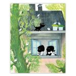 Behangpaneel Jip & Janneke, Birds | 142.5 x 180 cm