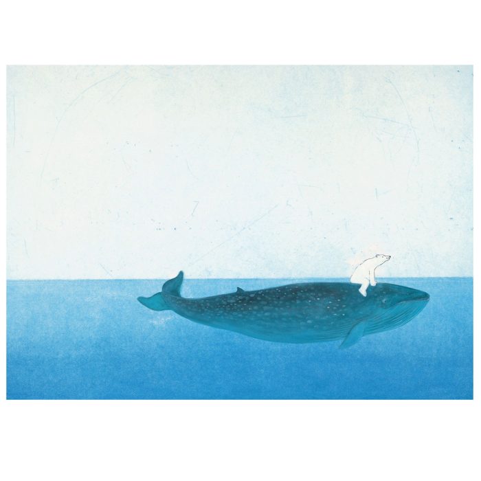 WS-008-kidz Fotobehang Riding The Whale | wandvullend - Afbeelding 1