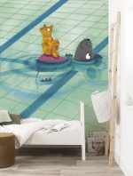 Fotobehang Swimming Lesson | wandvullend - Afbeelding 2