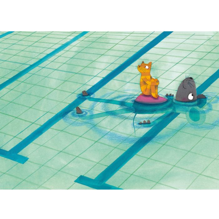 WS-026-kidz Fotobehang Swimming Lesson | wandvullend - Afbeelding 1