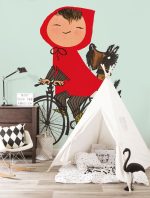 Fotobehang Riding my Bike | green | wandvullend - Afbeelding 2