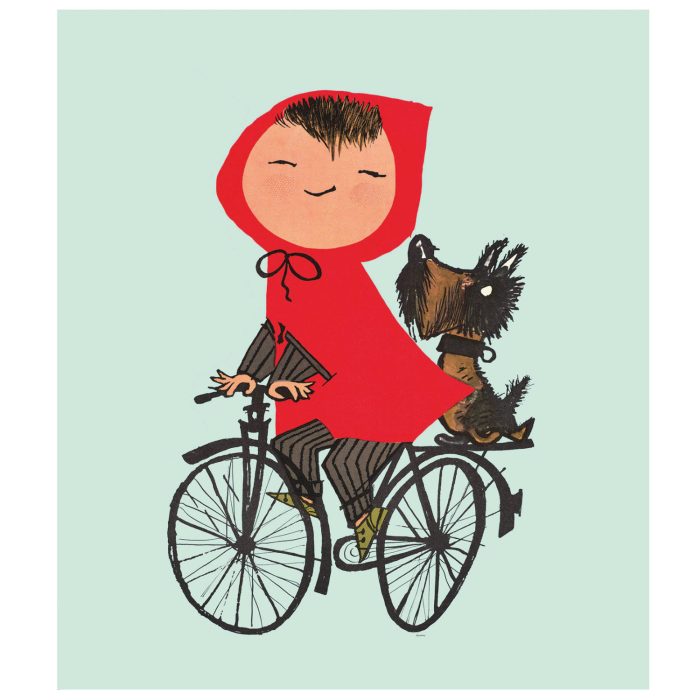 WS-036-kidz Fotobehang Riding my Bike | green | wandvullend - Afbeelding 1