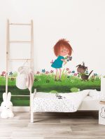 Fotobehang Picking Flowers | wandvullend - Afbeelding 2