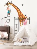 Fotobehang Giant Giraffe | wandvullend - Afbeelding 2