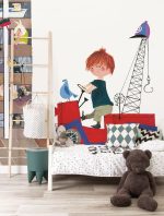 Fotobehang Red Tow Truck II | wandvullend - Afbeelding 2