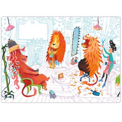 Fotobehang Lion's haircut | wandvullend