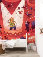 Fotobehang Karaoke Tiger | wandvullend - Afbeelding 2