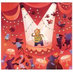 Fotobehang Karaoke Tiger | wandvullend