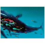 Fotobehang Swimming with Whale | wandvullend