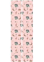 Behang Fiep Westendorp Forest Animals | Roze | 97.4 x 280 cm - Afbeelding 3