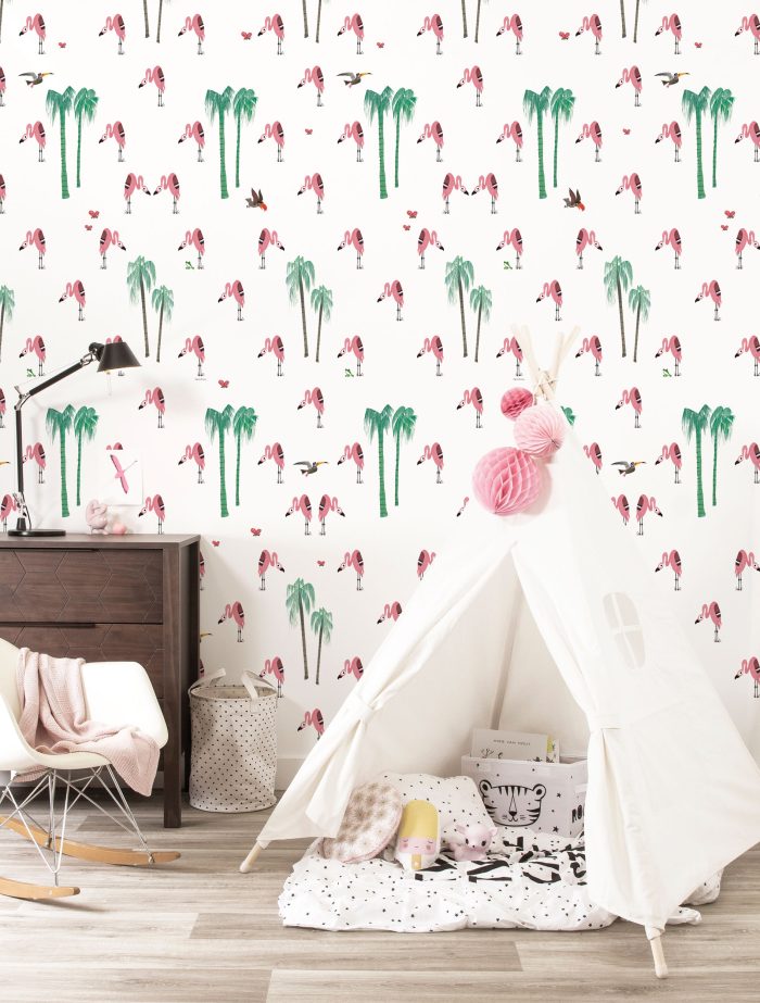 Behang Fiep Westendorp Flamingo | 97.4 x 280 cm - Afbeelding 2