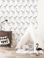 Behang Fiep Westendorp Zebra | 97.4 x 280 cm - Afbeelding 2