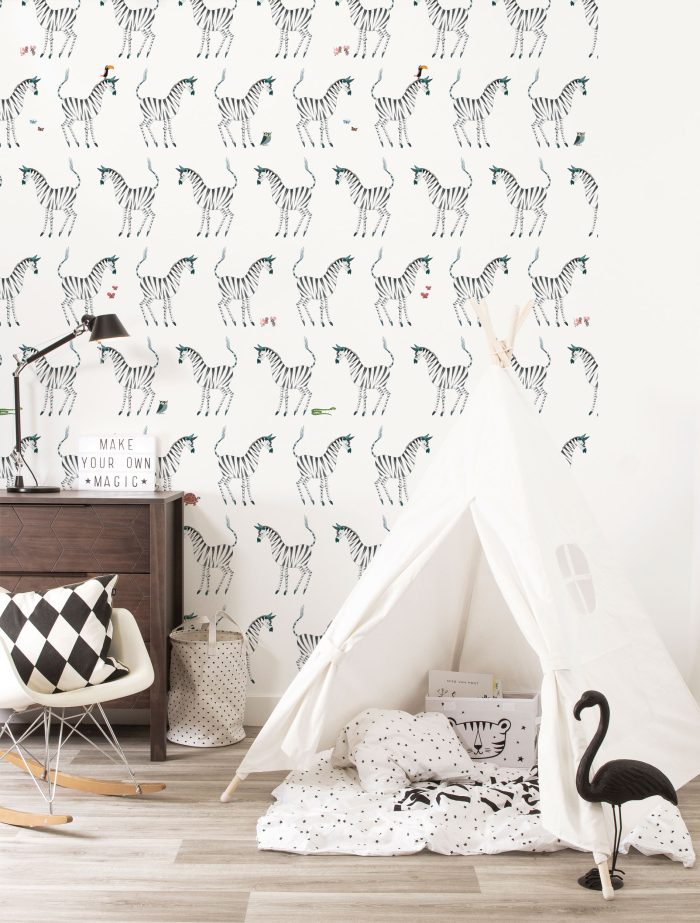 Behang Fiep Westendorp Zebra | 97.4 x 280 cm - Afbeelding 2