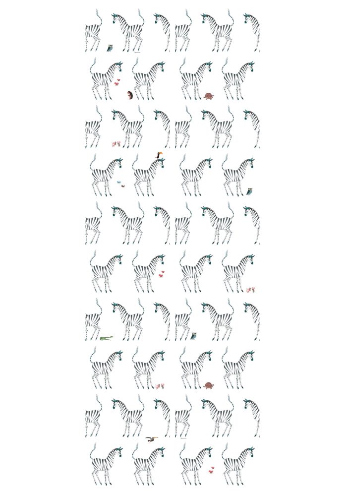 Behang Fiep Westendorp Zebra | 97.4 x 280 cm - Afbeelding 3