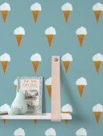 Behang Fiep Westendorp IJsjes | Petrol | 97.4 x 280 cm - Afbeelding 2