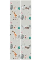 Behang Fiep Westendorp Dierenmix | Grijs | 97.4 x 280 cm - Afbeelding 3
