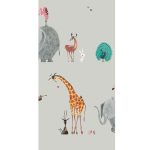 Behang Fiep Westendorp Dierenmix | Grijs | 97.4 x 280 cm