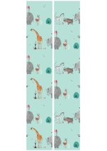 Behang Fiep Westendorp Dierenmix | Mint | 97.4 x 280 cm - Afbeelding 3