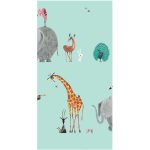 Behang Fiep Westendorp Dierenmix | Mint | 97.4 x 280 cm