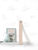 Behang Tangram Animals Sketches | 97.4 x 280 cm - Afbeelding 2