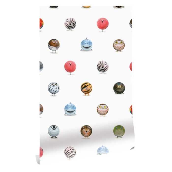 Behang Tangram Animal Marbles | 97.4 x 280 cm - Afbeelding 1