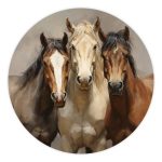 Muurcirkel Paarden | Ø 40 tot 140 cm