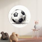 Muurcirkel Voetbal | Ø 40 tot 140 cm - Afbeelding 2