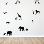 Muursticker Jungledieren | 40 kleuren - Afbeelding 2