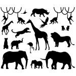 Muursticker Jungledieren | 40 kleuren