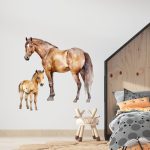 Muursticker Paard en Veulen - Afbeelding 2