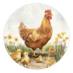 Muurcirkel Kippen | Ø 40 tot 140 cm