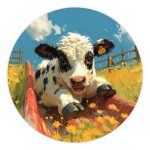 Muurcirkel Koe | Ø 40 tot 140 cm
