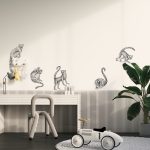 Muurstickers Ringstaartmaki's - Afbeelding 2