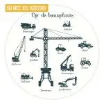 Muurcirkel Op de Bouwplaats | Ø 40 tot 140 cm