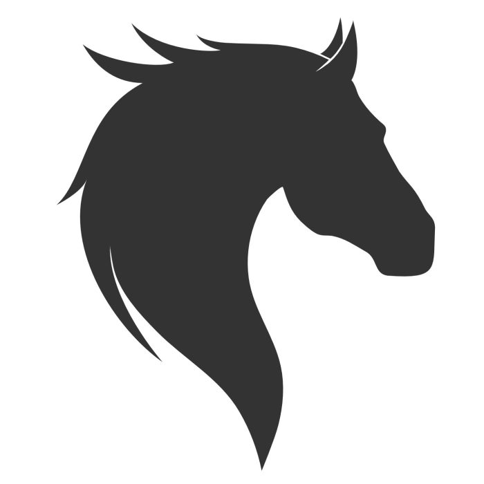 Muursticker Paardenhoofd - Afbeelding 1