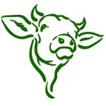 Muursticker Koehoofd