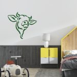 Muursticker Koehoofd - Afbeelding 2