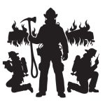 muurstickerset-brandweermannen